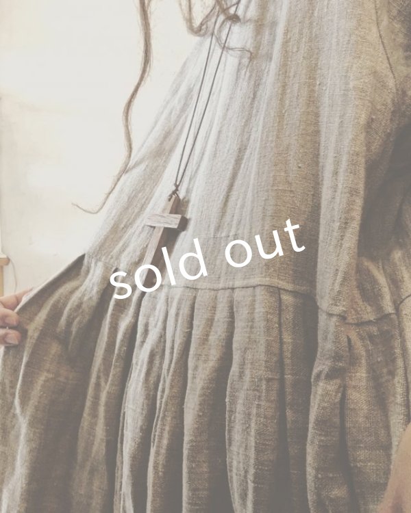 画像6: pollenbienco/リトアニアリネン・ギャザーワンピース (6)
