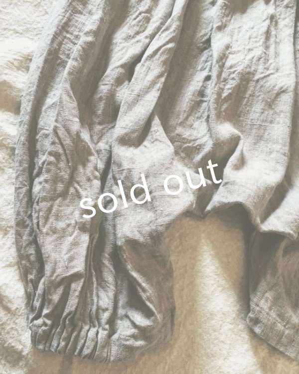 画像4: 再入荷　pollenbienco／リトアニアリネン・パンプキンパンツ (4)