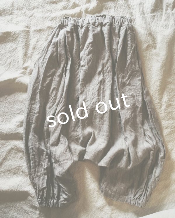 画像2: 再入荷　pollenbienco／リトアニアリネン・パンプキンパンツ (2)