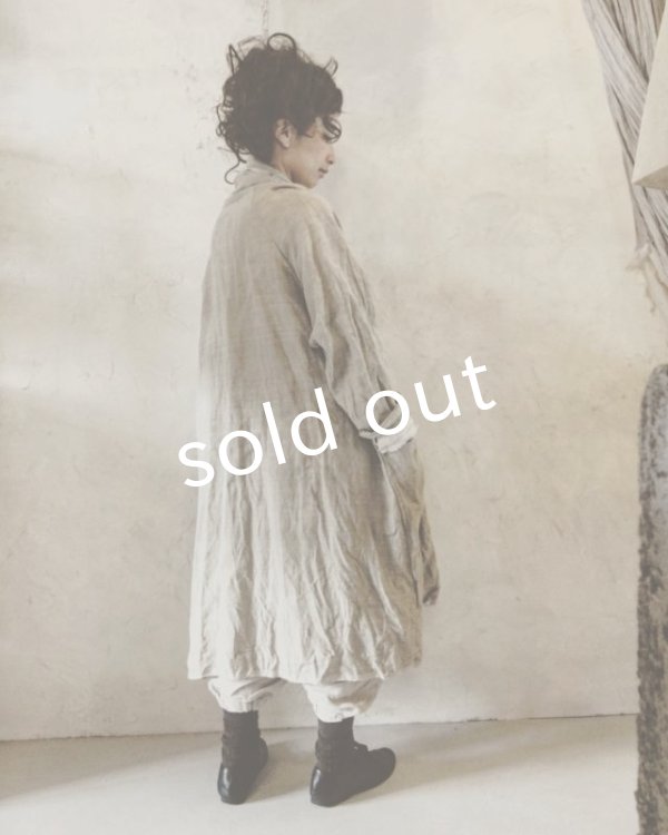 画像5: 再入荷　pollenbienco／リトアニアリネンの羽織り (5)