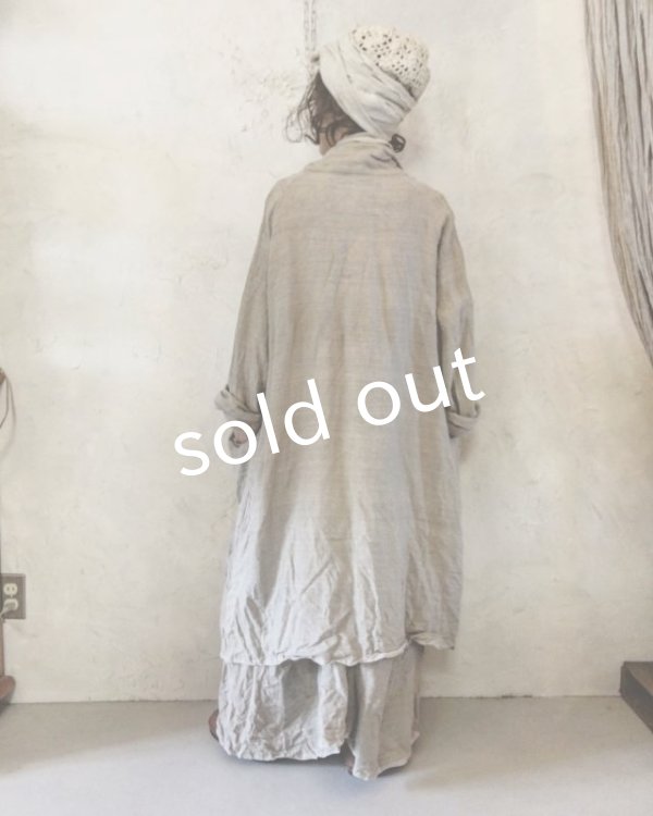 画像3: 再入荷　pollenbienco／リトアニアリネン・羽織り (3)
