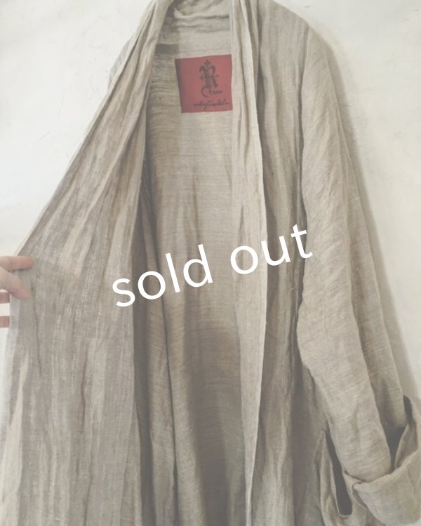 画像9: 再入荷　pollenbienco／リトアニアリネン・羽織り (9)