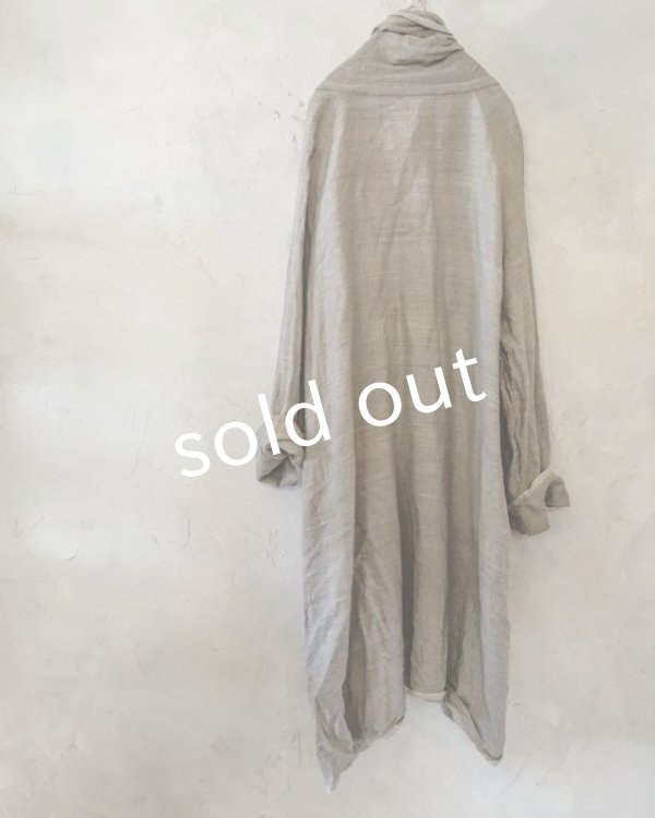 画像12: 再入荷　pollenbienco／リトアニアリネン・羽織り (12)