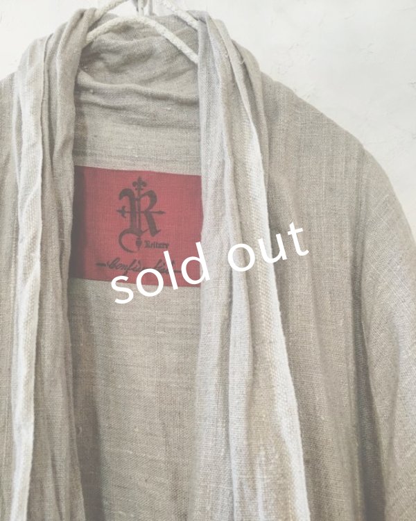 画像8: 再入荷　pollenbienco／リトアニアリネン・羽織り (8)