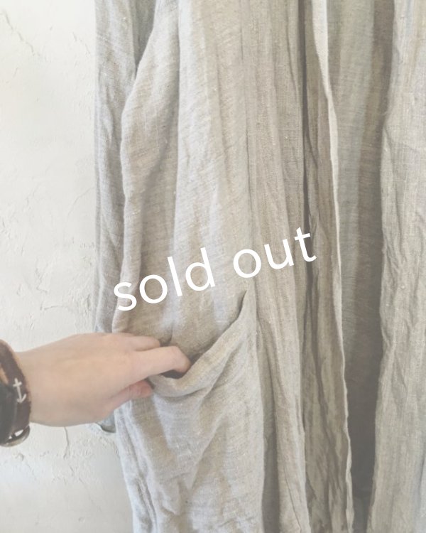画像10: 再入荷　pollenbienco／リトアニアリネン・羽織り (10)