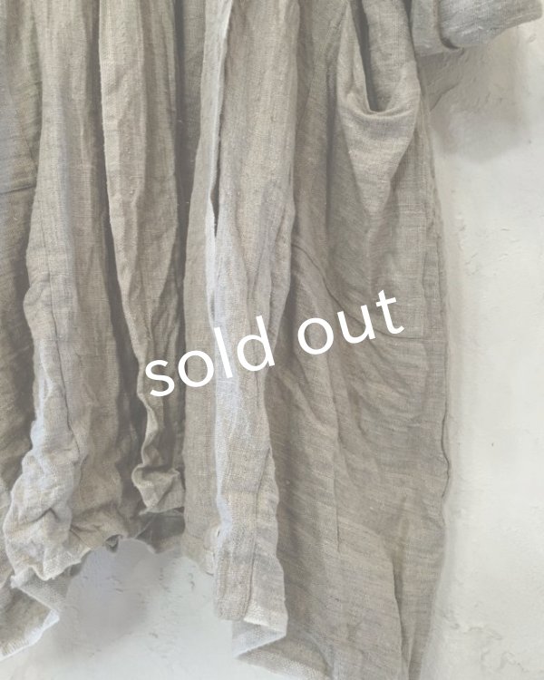 画像11: 再入荷　pollenbienco／リトアニアリネン・羽織り (11)