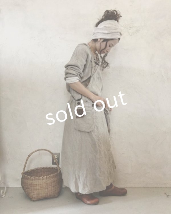 画像3: pollenbienco／種蒔のエプロン・リトアニアリネン (3)