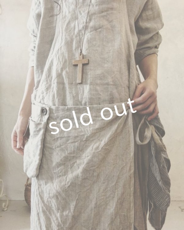 画像8: pollenbienco／種蒔のエプロン・リトアニアリネン (8)