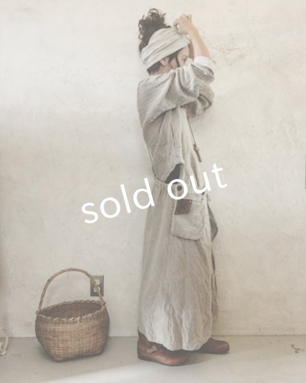 画像4: pollenbienco／種蒔のエプロン・リトアニアリネン (4)