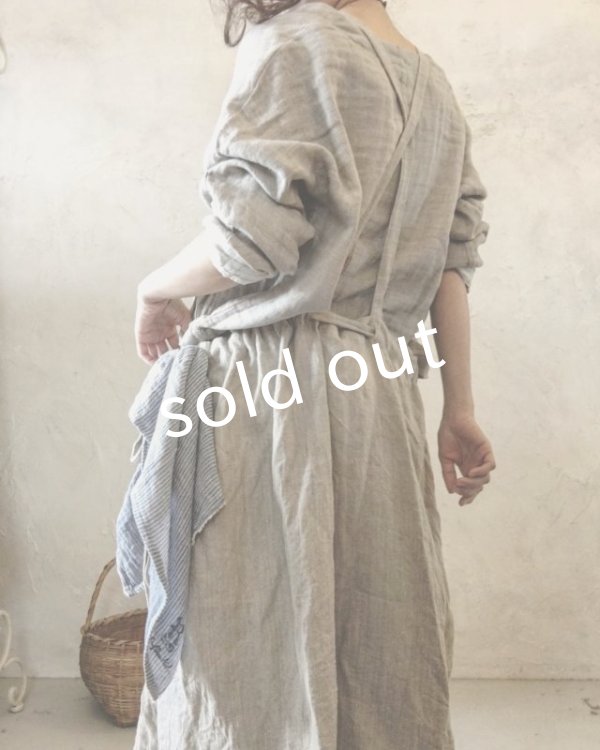 画像9: pollenbienco／種蒔のエプロン・リトアニアリネン (9)