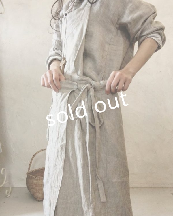 画像11: pollenbienco／種蒔のエプロン・リトアニアリネン (11)