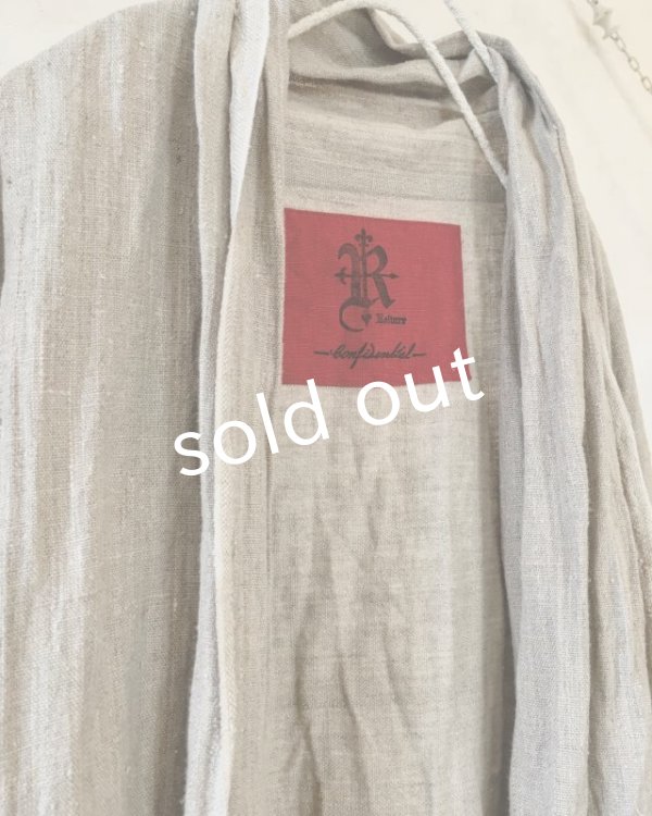画像9: 再入荷 pollenbienco/リトアニアリネン・羽織り (9)