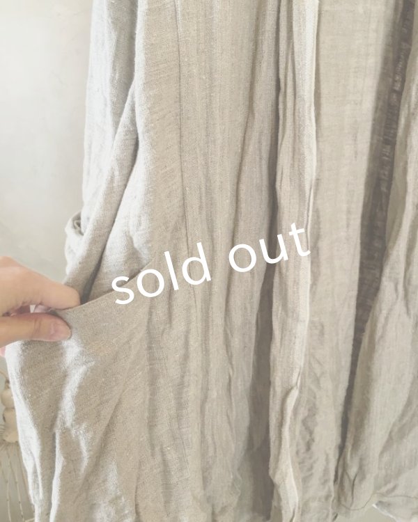 画像11: 再入荷 pollenbienco/リトアニアリネン・羽織り (11)