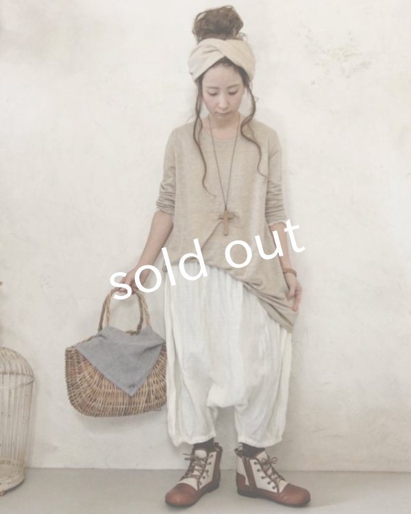 画像3: pollenbienco／ミルクホワイト・パンプキンパンツ (3)