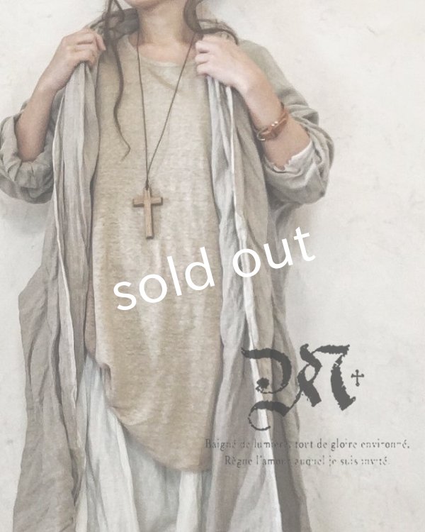 画像4: 再入荷 pollenbienco/リトアニアリネン・羽織り (4)