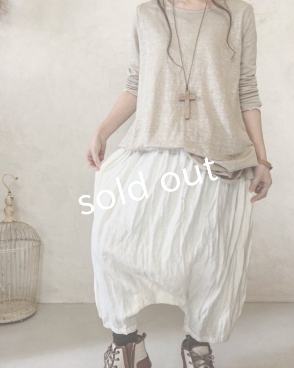 画像5: pollenbienco／ミルクホワイト・パンプキンパンツ (5)