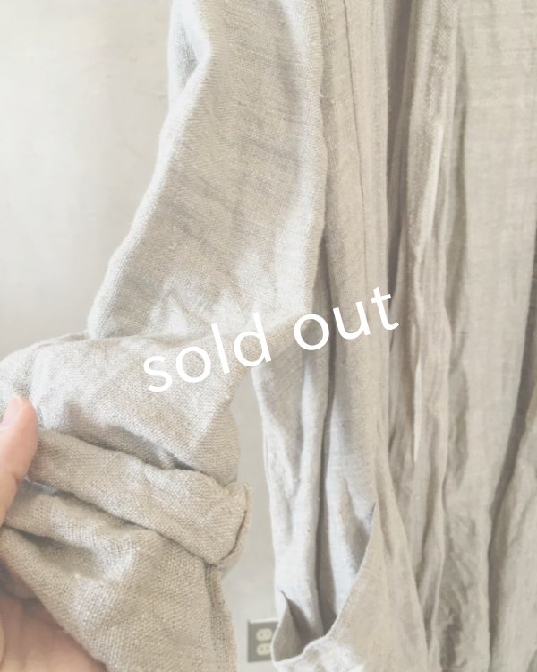 画像10: 再入荷 pollenbienco/リトアニアリネン・羽織り (10)