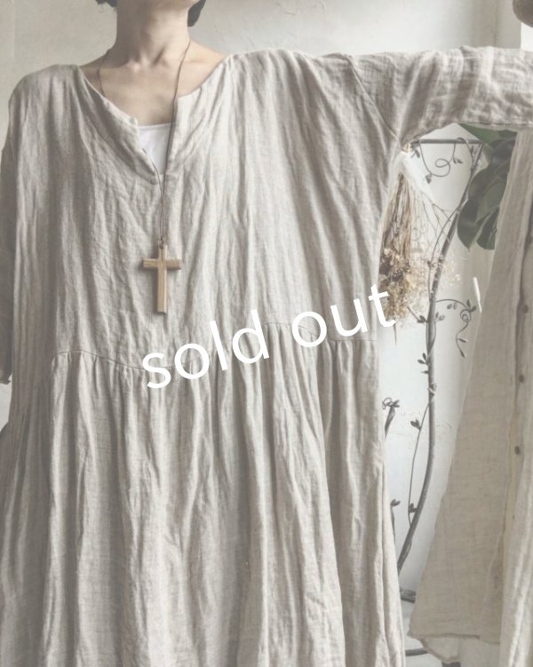 画像10: pollenbienco/リネンダブルガーゼワンピース (10)
