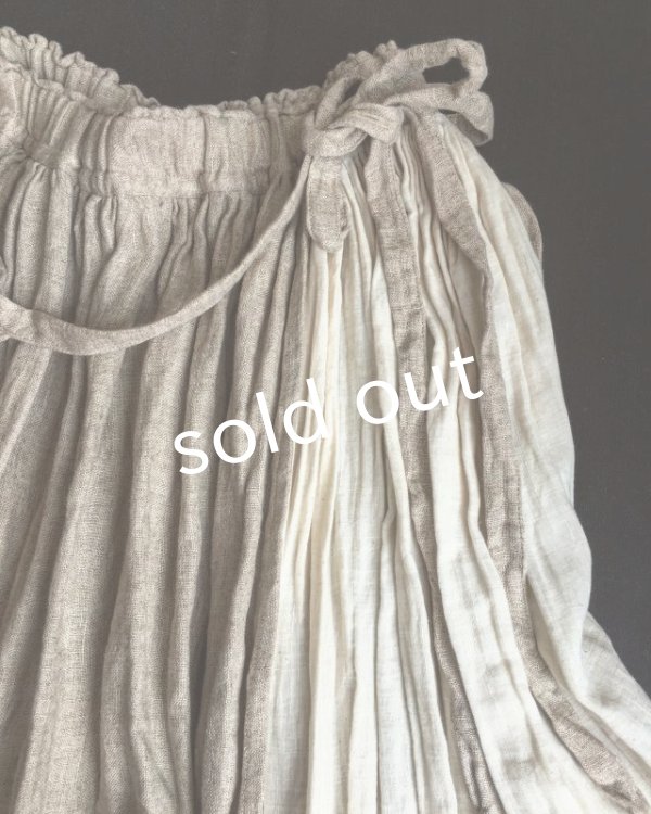 画像3: pollenbienco/羊飼いのスカート・そばかすリネン (3)