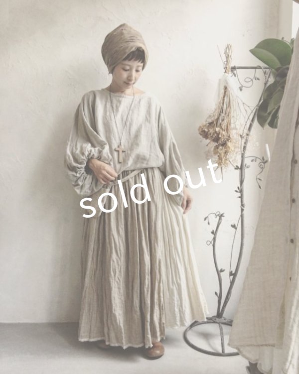 画像6: pollenbienco/羊飼いのスカート・そばかすリネン (6)
