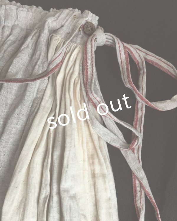画像3: pollenbienco／羊飼いのスカート・赤ライン (3)