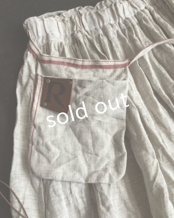 画像4: pollenbienco／羊飼いのスカート・赤ライン (4)