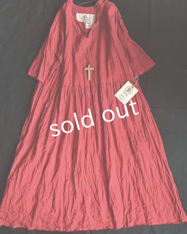 画像3: Reliure／赤リネンワンピース (3)