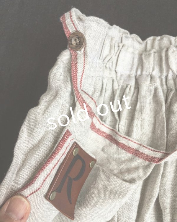 画像5: pollenbienco／羊飼いのスカート・赤ライン (5)