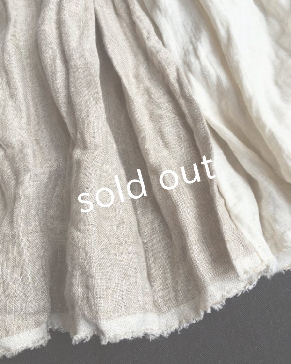 画像2: pollenbienco/羊飼いのスカート・そばかすリネン (2)