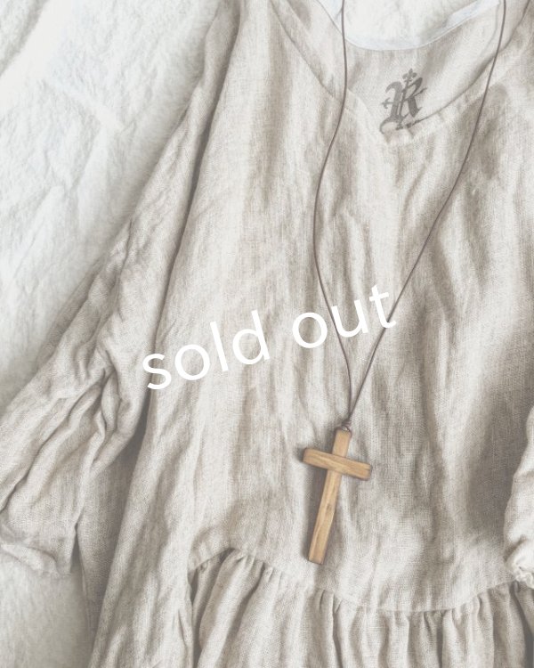 画像4: pollenbienco/そばかずリネン切り替えワンピース (4)
