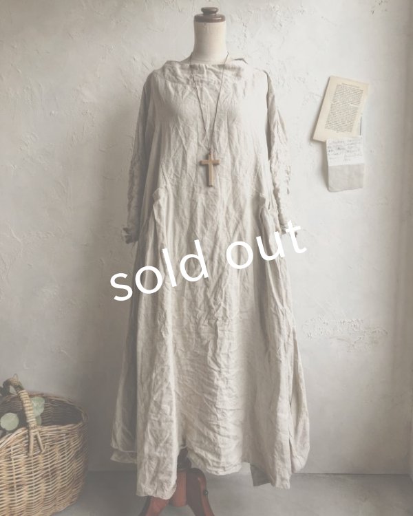 画像2: HALLELUJAH/Robe de Berger 羊飼いローブ・Flax (2)