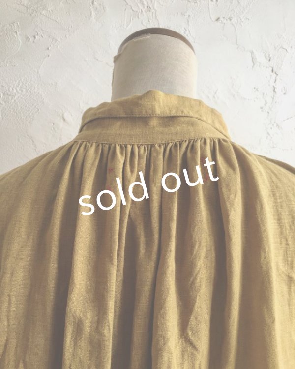 画像12: HALLELUJAH／1890's Bourgeron　1890年代　羊飼いシャツワンピース・Ocher (12)