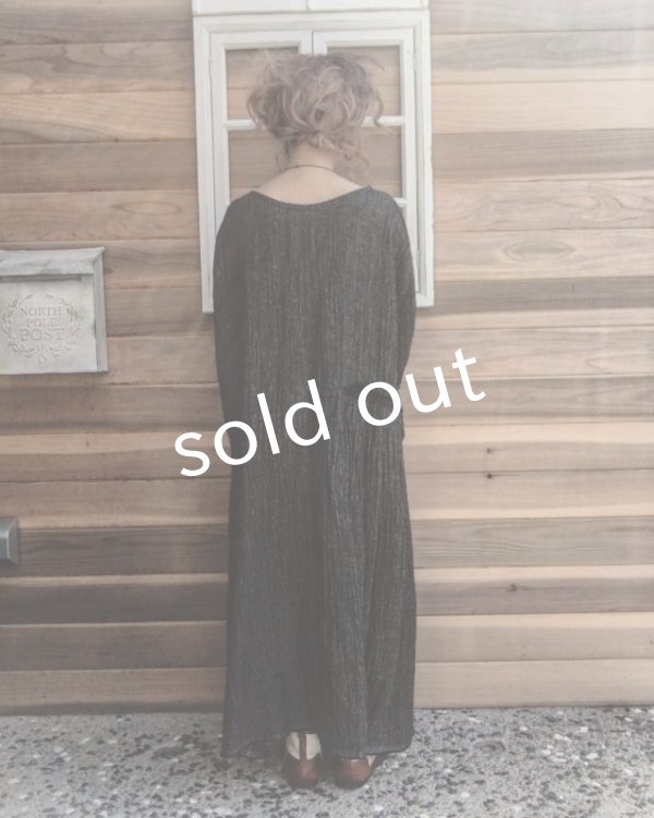 画像13: MARCHE' DE SOEUR／リネンウールワンピース・ブラック (13)