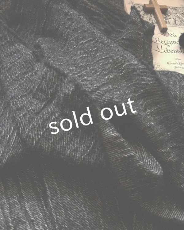 画像10: MARCHE' DE SOEUR／リネンウールワンピース・ブラック (10)