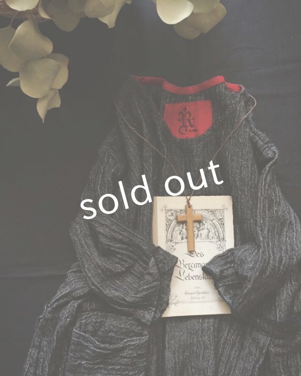 画像3: MARCHE' DE SOEUR／リネンウールワンピース・ブラック (3)