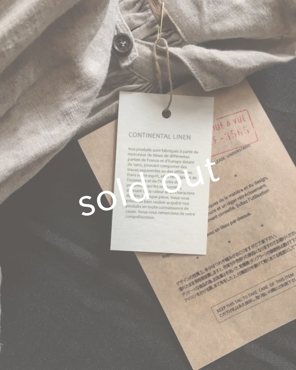 画像8: HALLELUJAH／1890's Bourgeron　1890年代　羊飼いシャツワンピース・Flax (8)