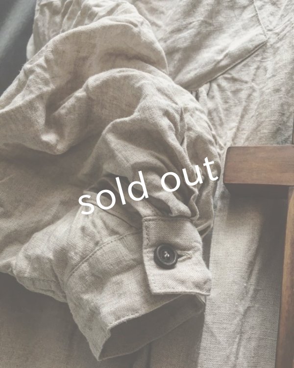 画像3: HALLELUJAH／1890's Bourgeron　1890年代　羊飼いシャツワンピース・Flax (3)