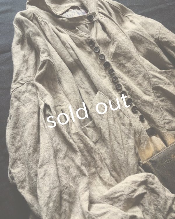 画像10: HALLELUJAH/1890's Bourgeron 1890年代 羊飼いシャツワンピース・indigo (10)