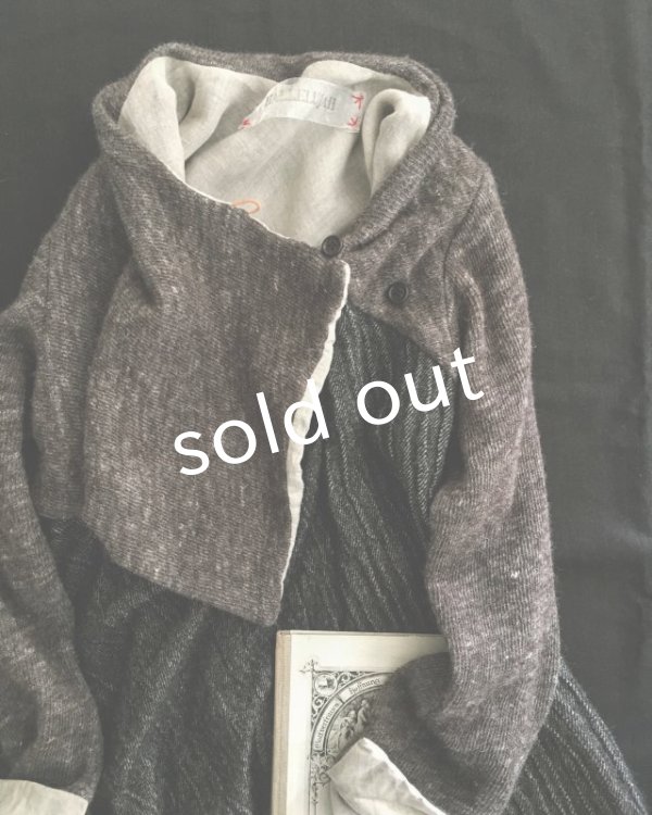 画像8: HALLELUJAH／Robe de femme de chambre no.5 小間使いローブ　Black//Charcoal (8)