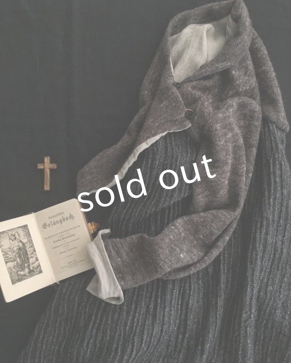 画像10: HALLELUJAH／Robe de femme de chambre no.5 小間使いローブ　Black//Charcoal (10)