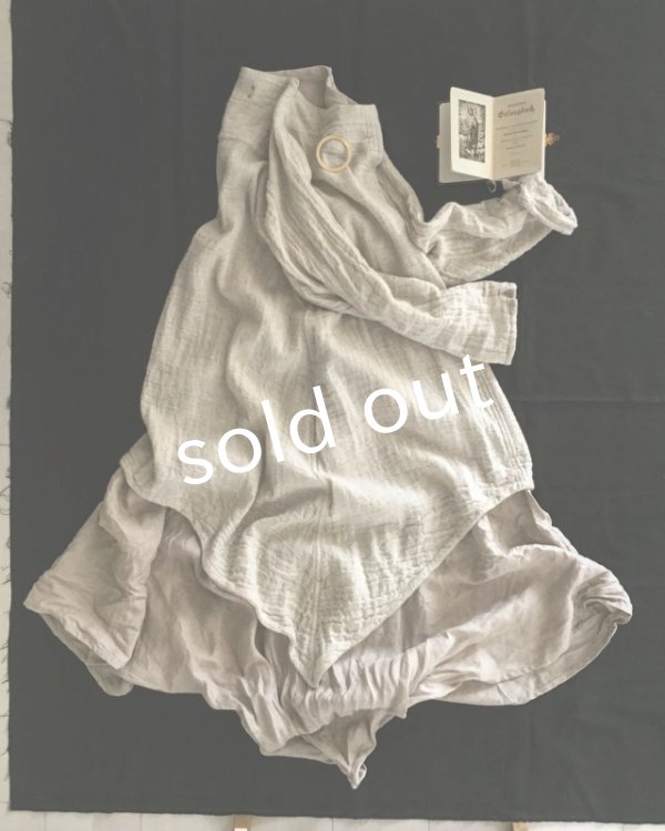 画像6: HALLELUJAH/1930's レイヤーローブ Off white/Flax (6)