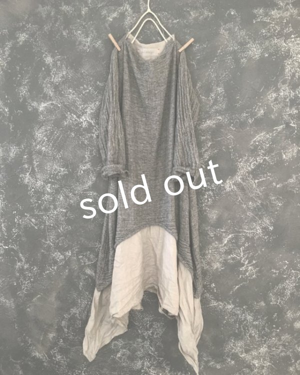 画像12: HALLELUJAH／1930's レイヤーローブ　Gray/Flax (12)