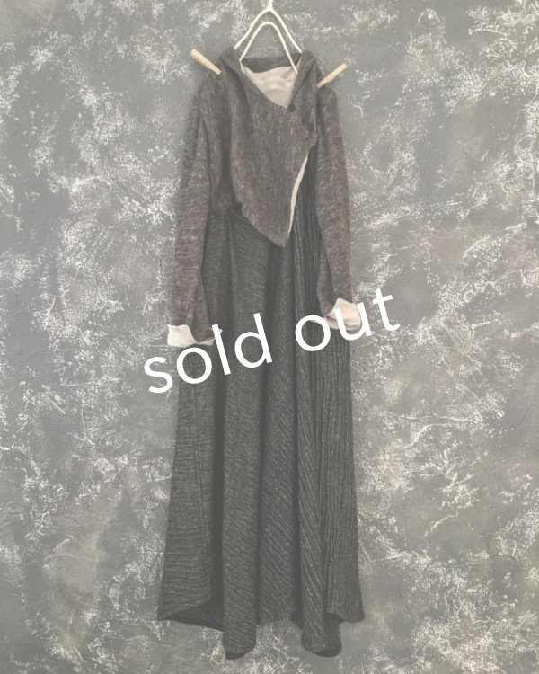 画像11: HALLELUJAH／Robe de femme de chambre no.5 小間使いローブ　Black//Charcoal (11)