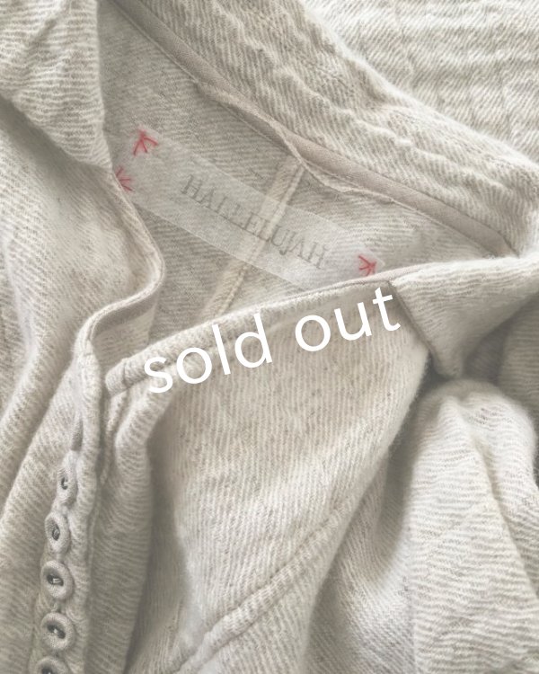 画像10: HALLELUJAH/”ノマドドレス”遊牧民のワンピース Off white/Black (10)