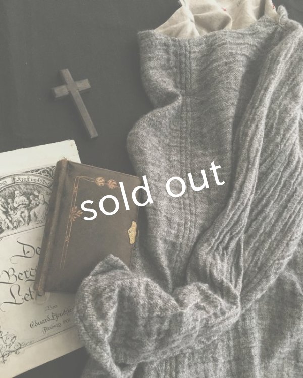 画像10: HALLELUJAH／1930's レイヤーローブ　Gray/Flax (10)