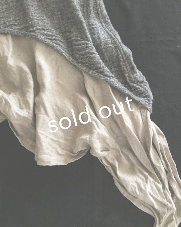 画像3: HALLELUJAH／1930's レイヤーローブ　Gray/Flax (3)