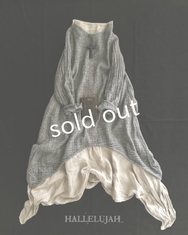 画像2: HALLELUJAH／1930's レイヤーローブ　Gray/Flax (2)