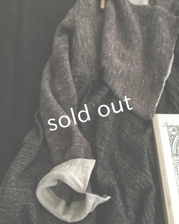 画像4: HALLELUJAH／Robe de femme de chambre no.5 小間使いローブ　Black//Charcoal (4)