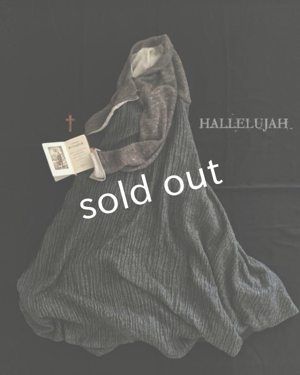 画像9: HALLELUJAH／Robe de femme de chambre no.5 小間使いローブ　Black//Charcoal (9)