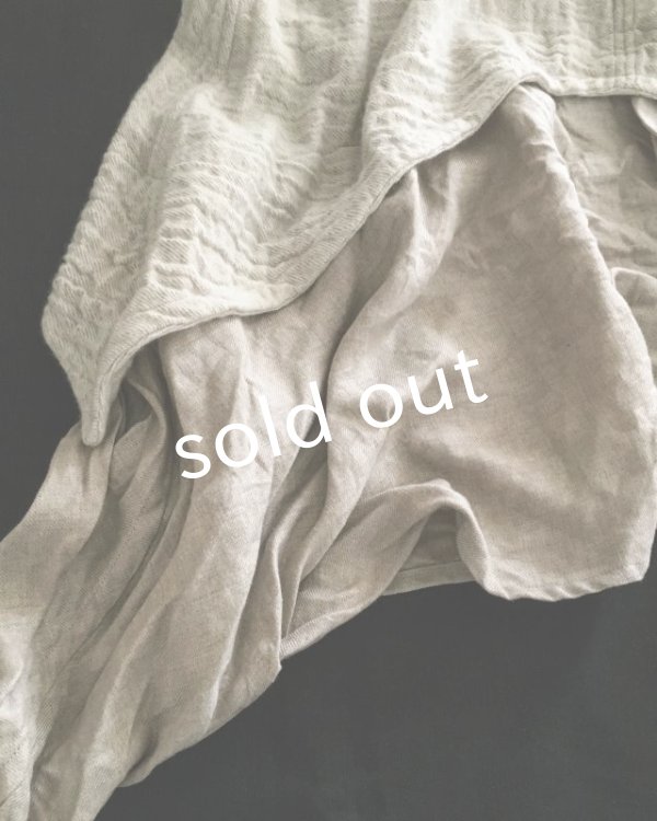 画像2: HALLELUJAH/1930's レイヤーローブ Off white/Flax (2)